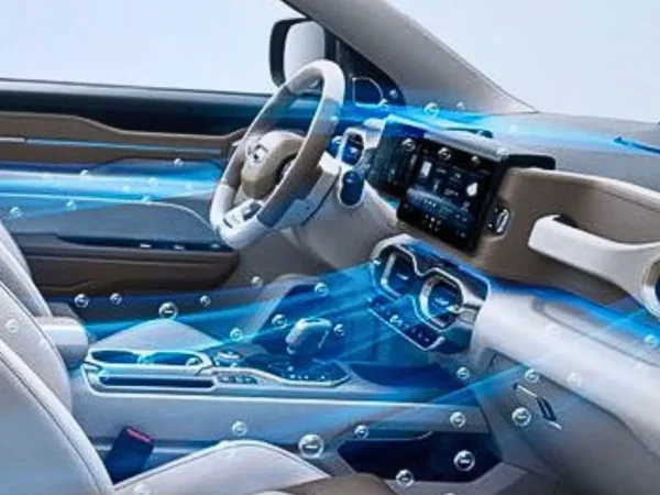 Ozonización del interior de un automóvil para eliminar olores, bacterias, virus y contaminantes del aire.