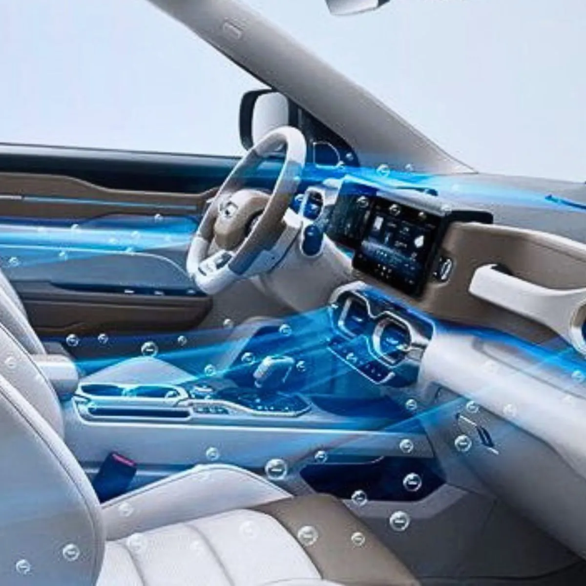 Ozonización interior de auto | Eliminación de olores y bacterias Ozonización del interior de un automóvil para eliminar olores, bacterias, virus y contaminantes del aire.