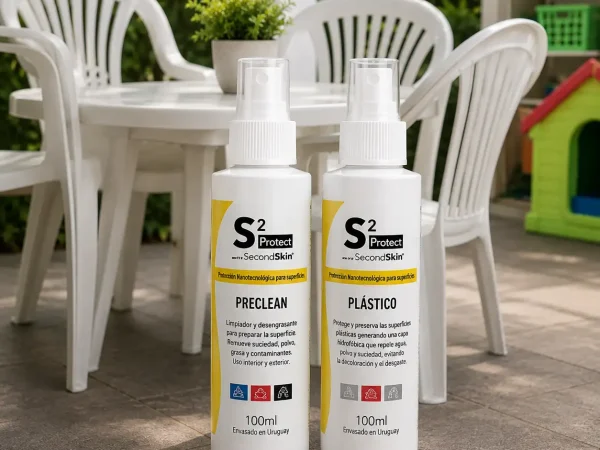 Kit S2 Plástico Hogar 100ml SecondSkin para muebles y superficies plásticas