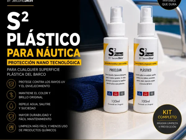S2 Plástico Náutica de SecondSkin para plásticos, tapas, tableros, asientos y accesorios de embarcaciones.