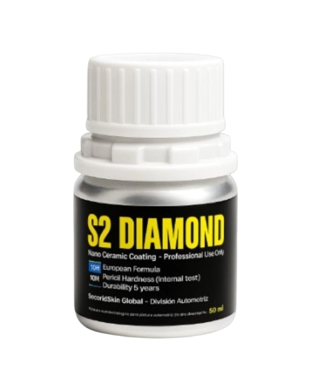 Envase de S2 Diamond – Coating cerámico profesional de larga duración en Uruguay
