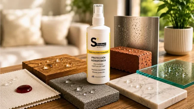Superficies del hogar con protección nanotecnológica SecondSkin Protección nanotecnológica para superficies del hogar con SecondSkin